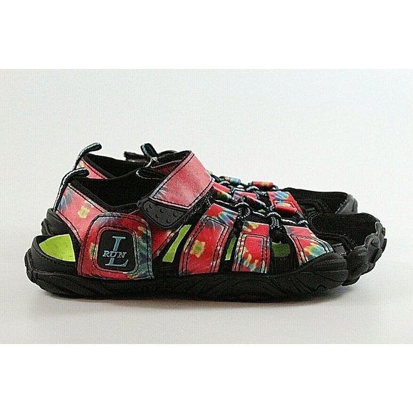 L RUN Womens Size 6 Athletic Hiking Water Shoes Sandals MultiColor - Picture 4 of 7